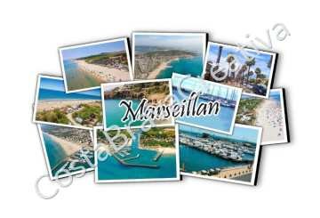 Souvenirs Marseillan-Plage – magnets en gros pour boutiques 3