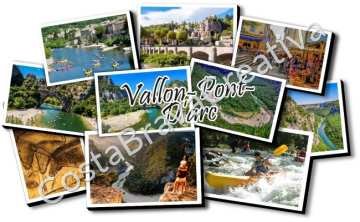 Souvenirs Vallon-Pont-d'Arc – magnets en gros pour boutiques 1