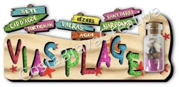 Souvenirs Vias-Plage – magnets en gros pour boutiques 2