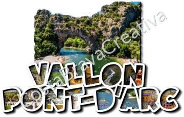 Souvenirs Vallon-Pont-d'Arc – magnets en gros pour boutiques 3